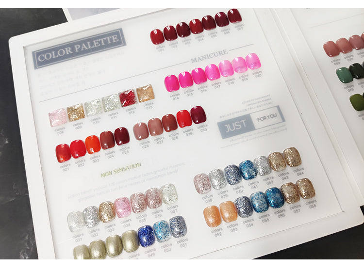 High Quality Acrylic Nail Art Swatch Book 200 /240 /308 Colors for Professional Salon and Home Use