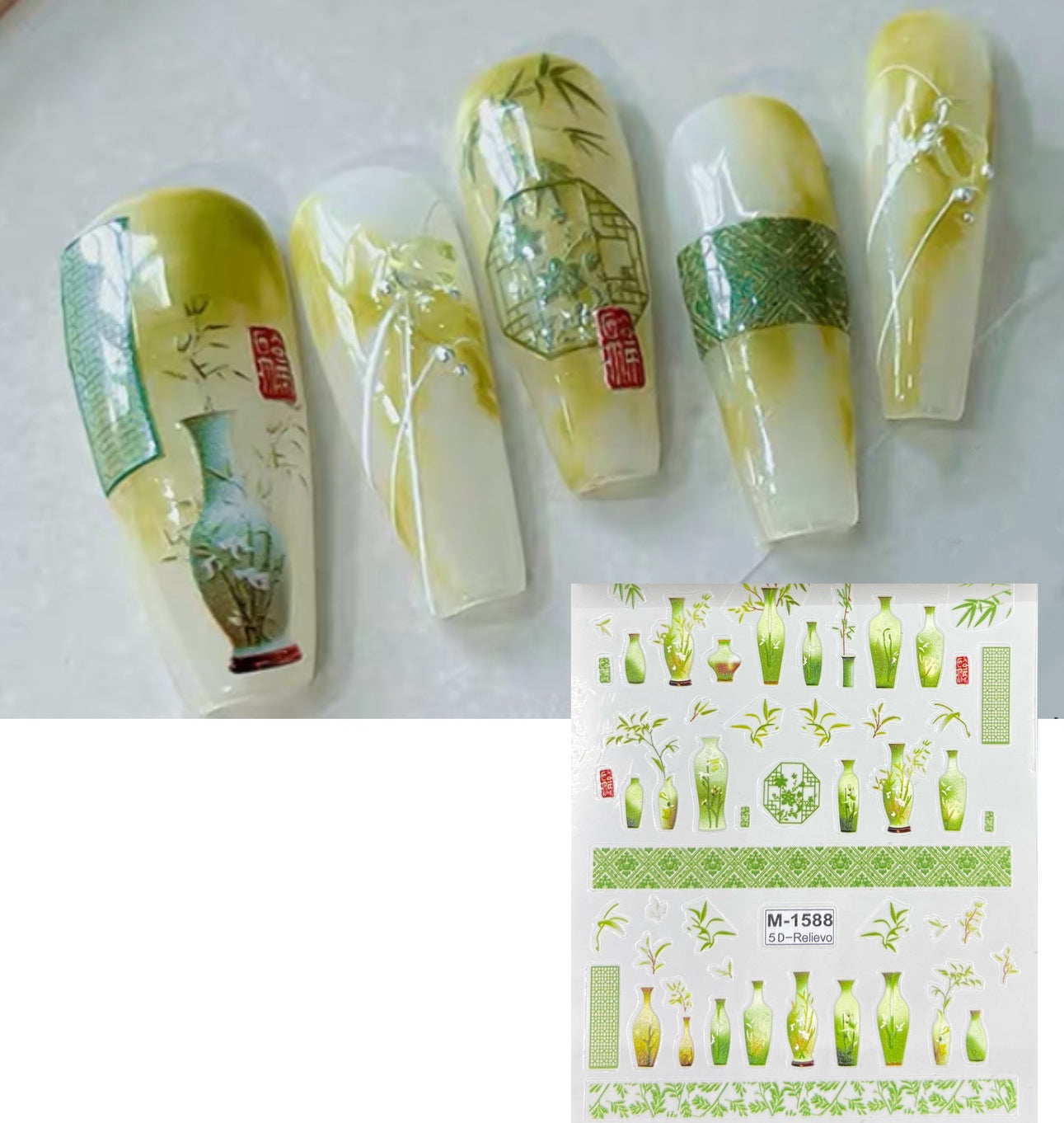 National Style Series Nail Sticker Decoration