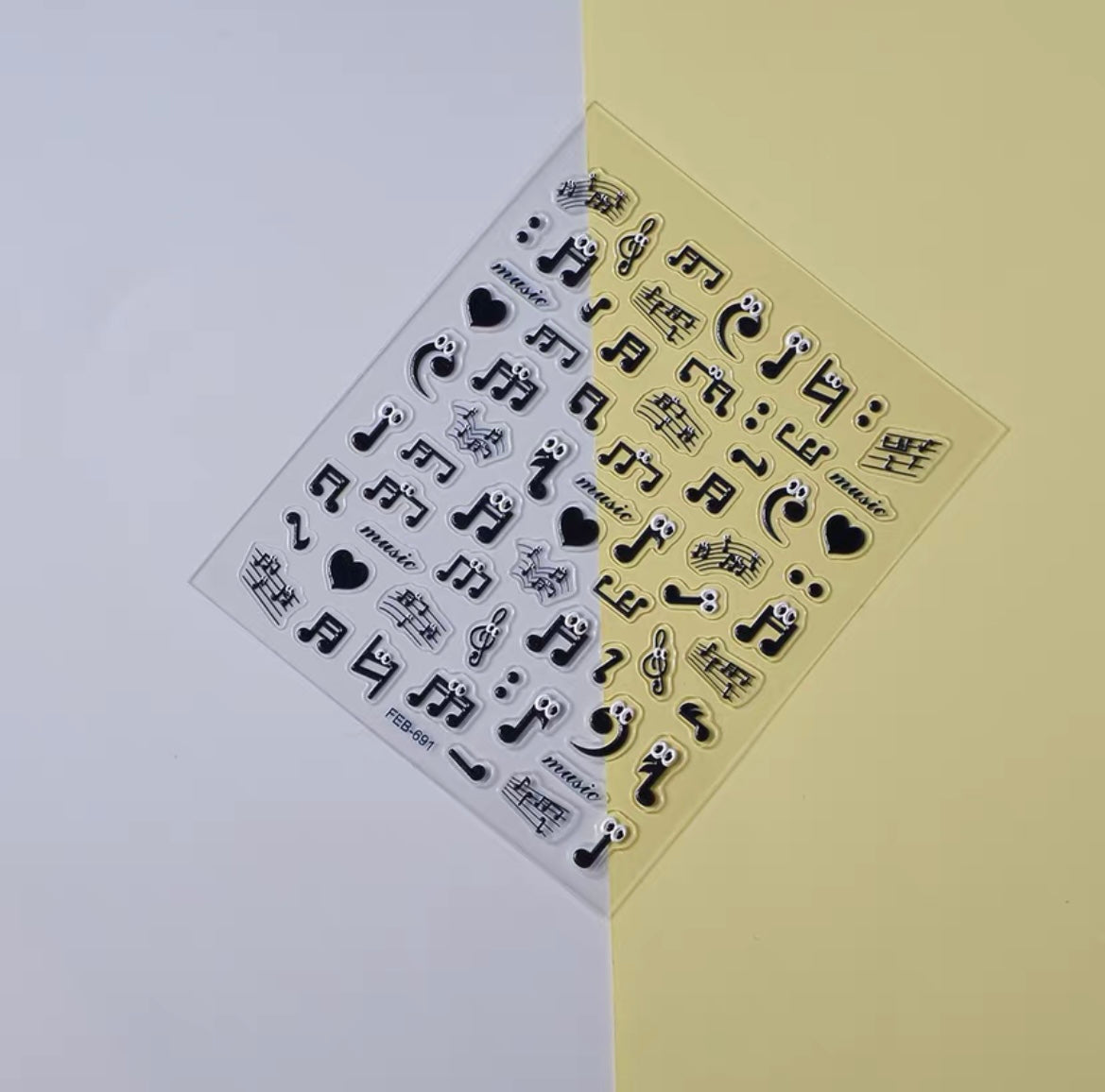Note Nail Sticker