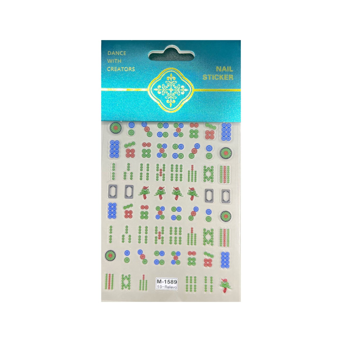 Small Poker, Mahjong Entertainment Series Nail Sticker Decoration