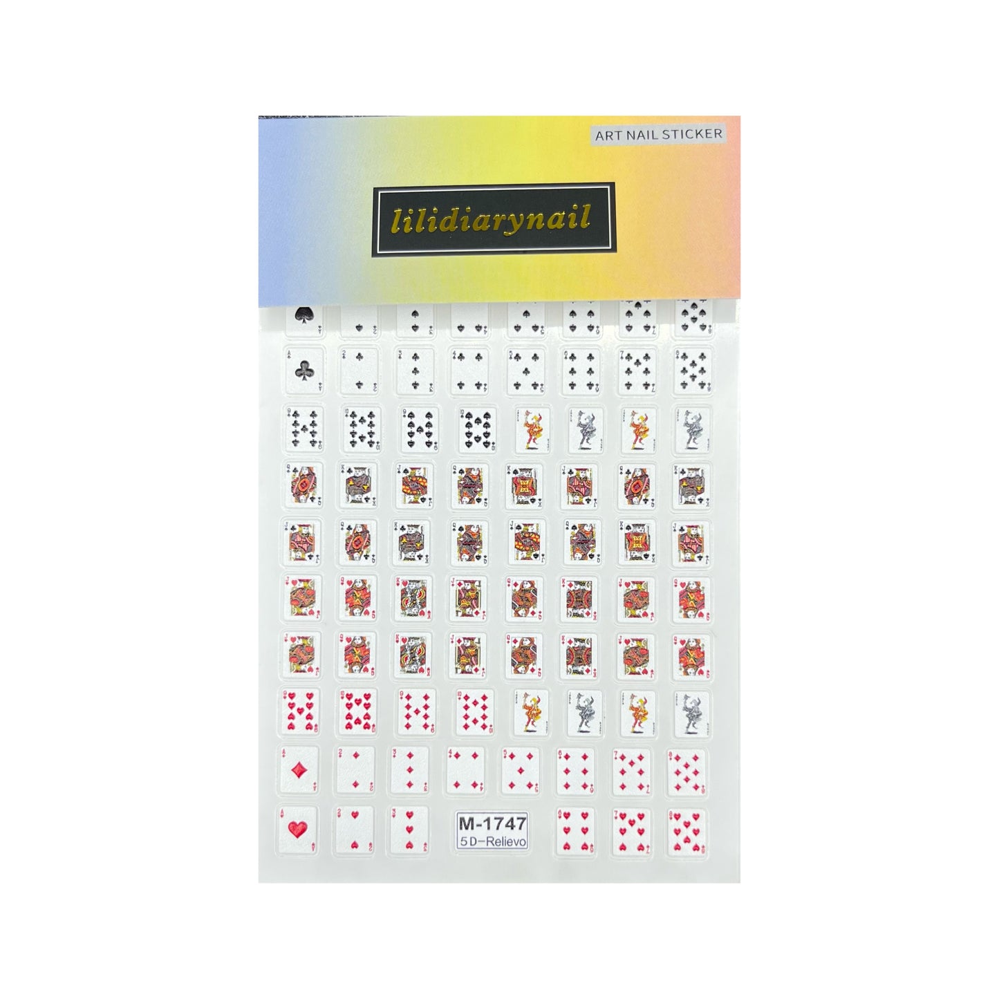 Small Poker, Mahjong Entertainment Series Nail Sticker Decoration
