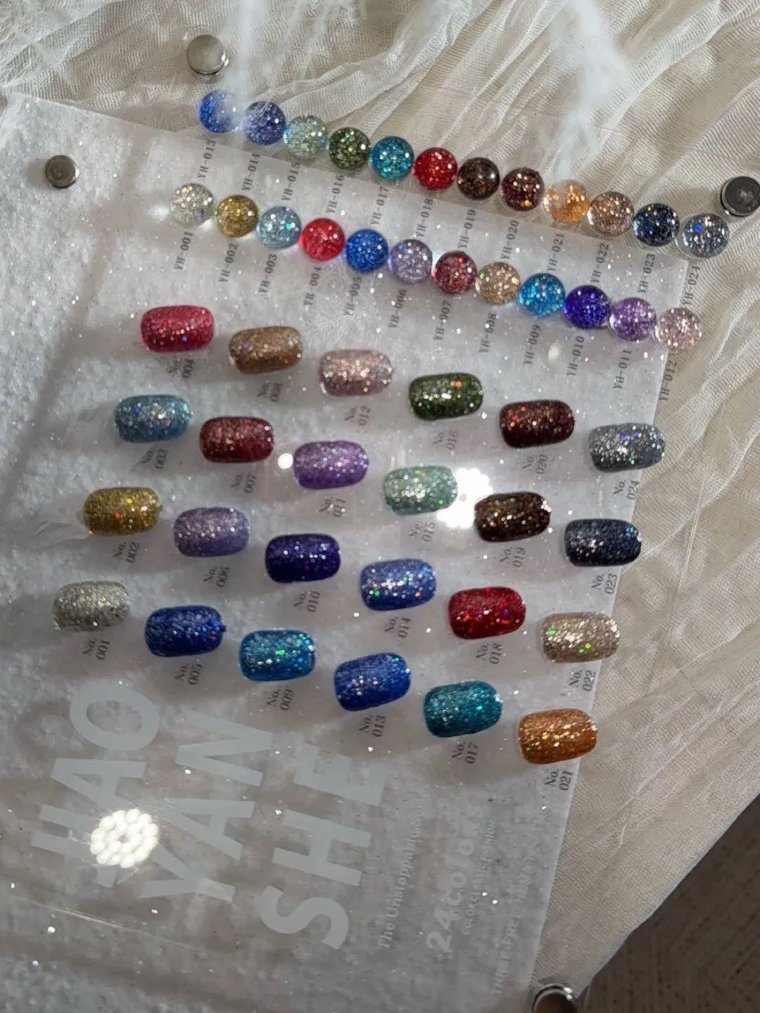 JIAO YAN SHE -24 Colors Colorful Glitter Collection