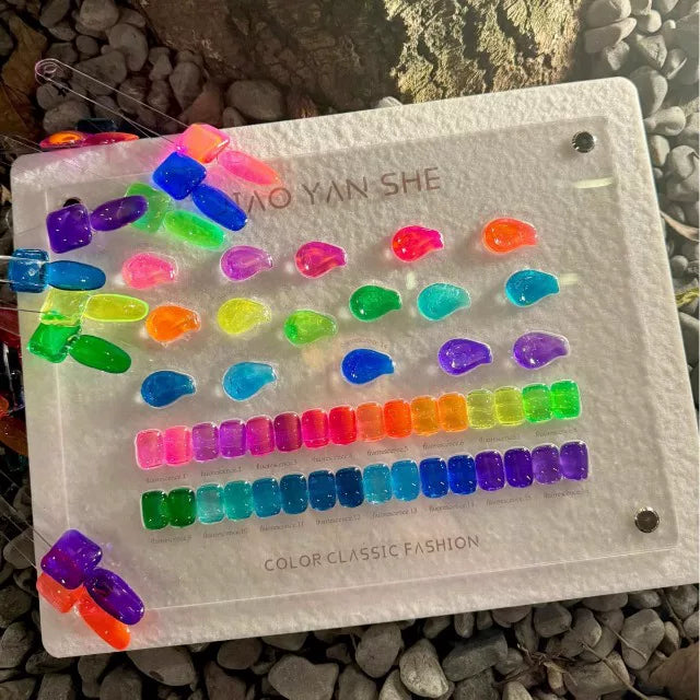 Jiao Yan She 16-color Rainbow Candy Dopamine Glazed Jelly Set