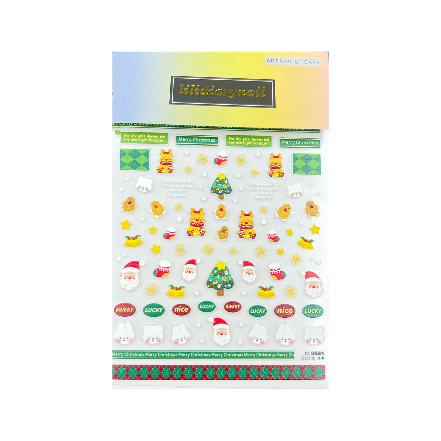 Festive Elements nail stickers