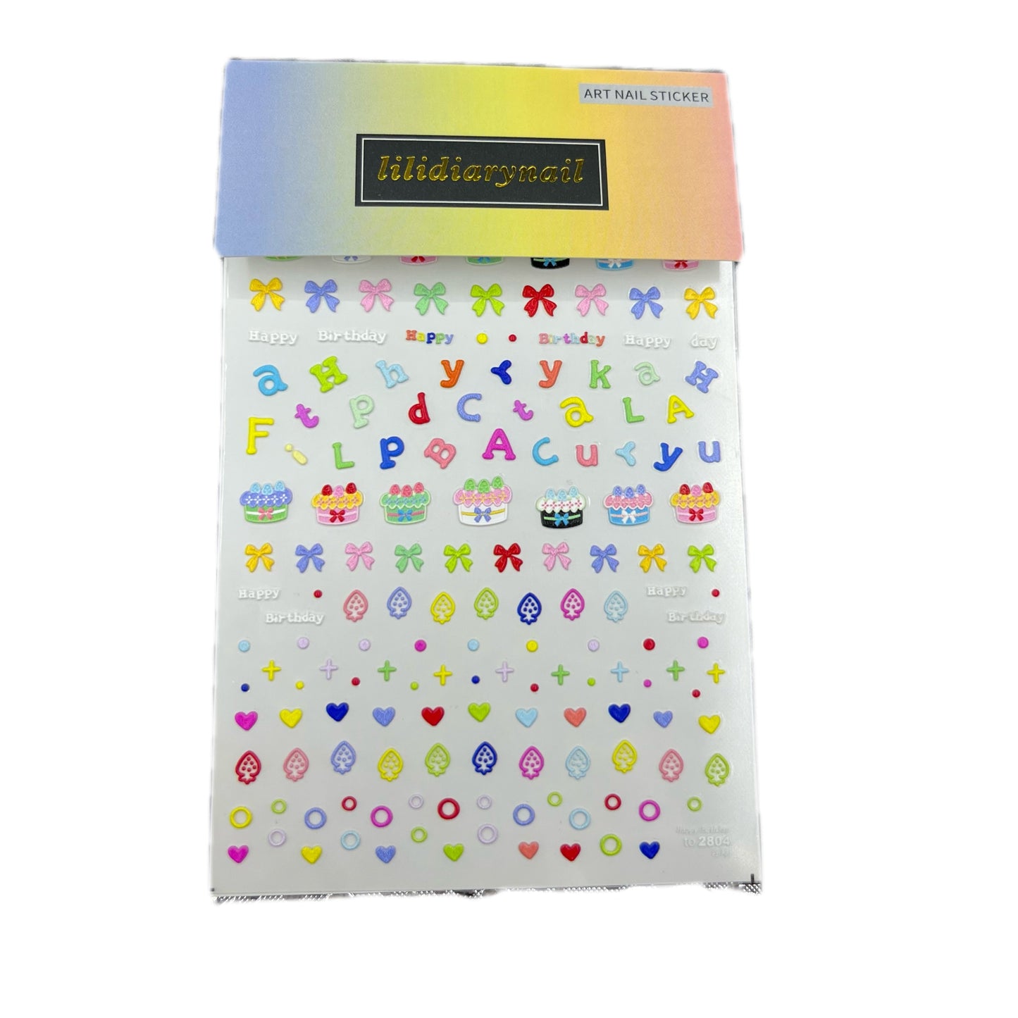 Birthday Collection Nail Decal Decoration