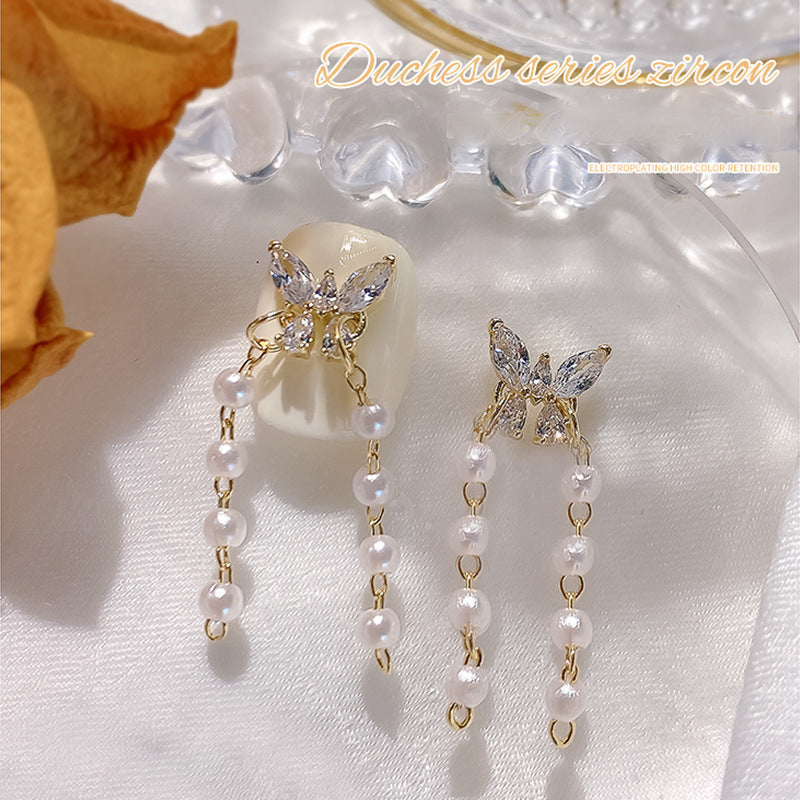 【HOT】Zircon Butterfly Dangle