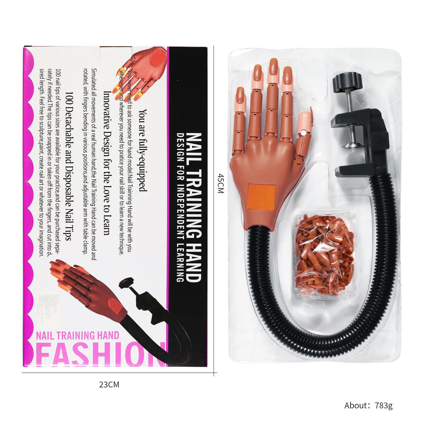 【T09】Nail Trainning Fake Hand
