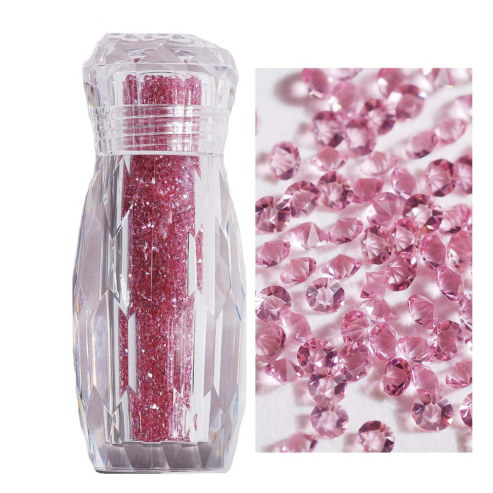 【P12】1.1mm Tiny Point Bottom Glass Diamond For Nail Art DIY -1 Bottle