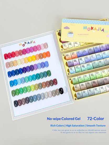 MOKAJIA 72 Colors No-wipe Painting Gel, High Saturation for Line Drawing