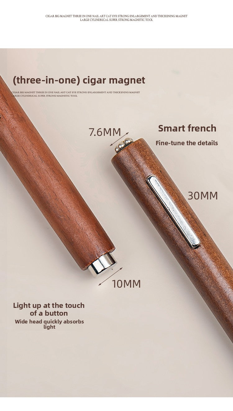 3 in 1 Cigar Large Magnet For Cat Eye Nail