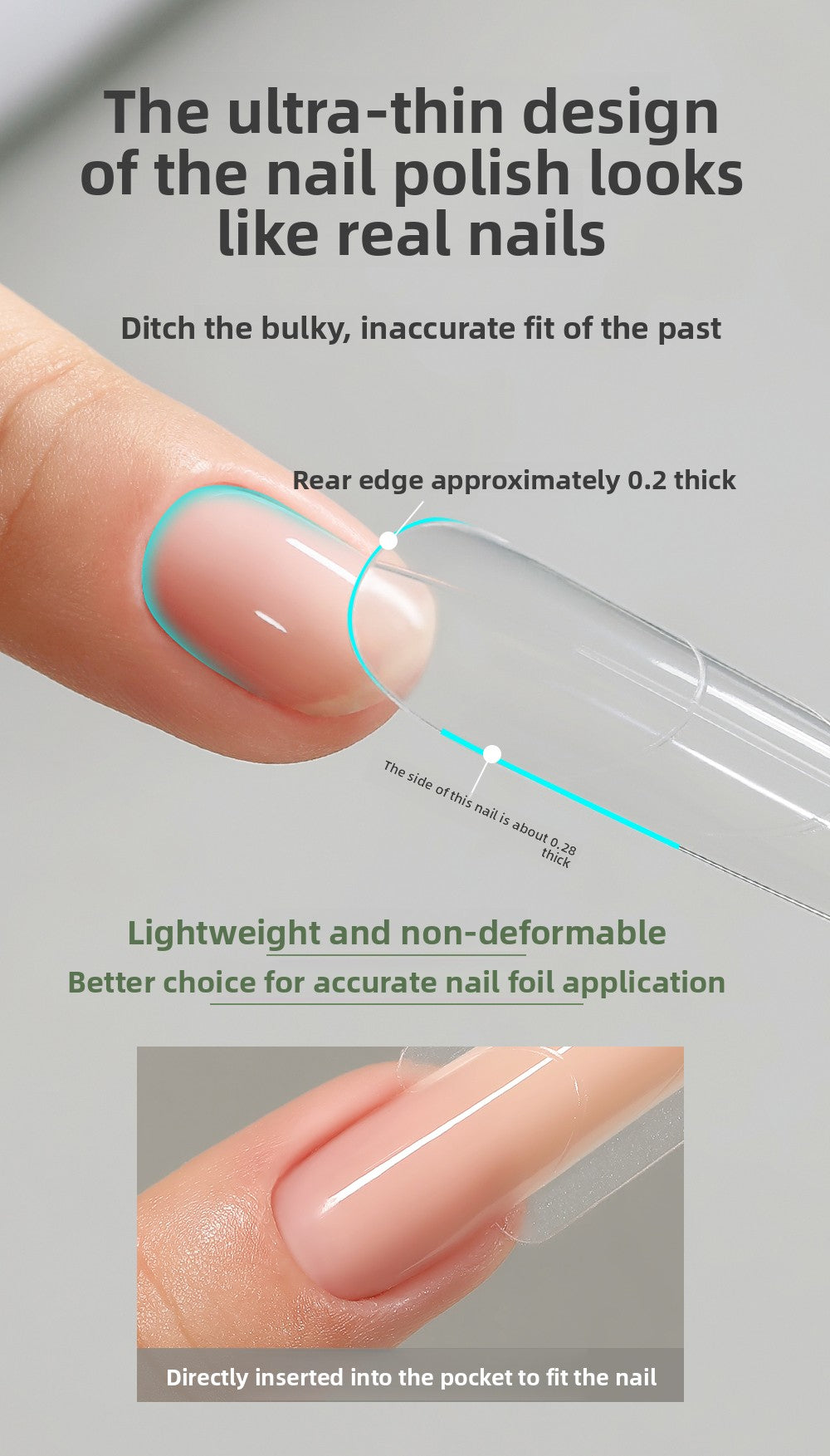 MR NAIL French Nail Forms & 3D Acrylic Builder Gel  Quick Extension Self-leveling