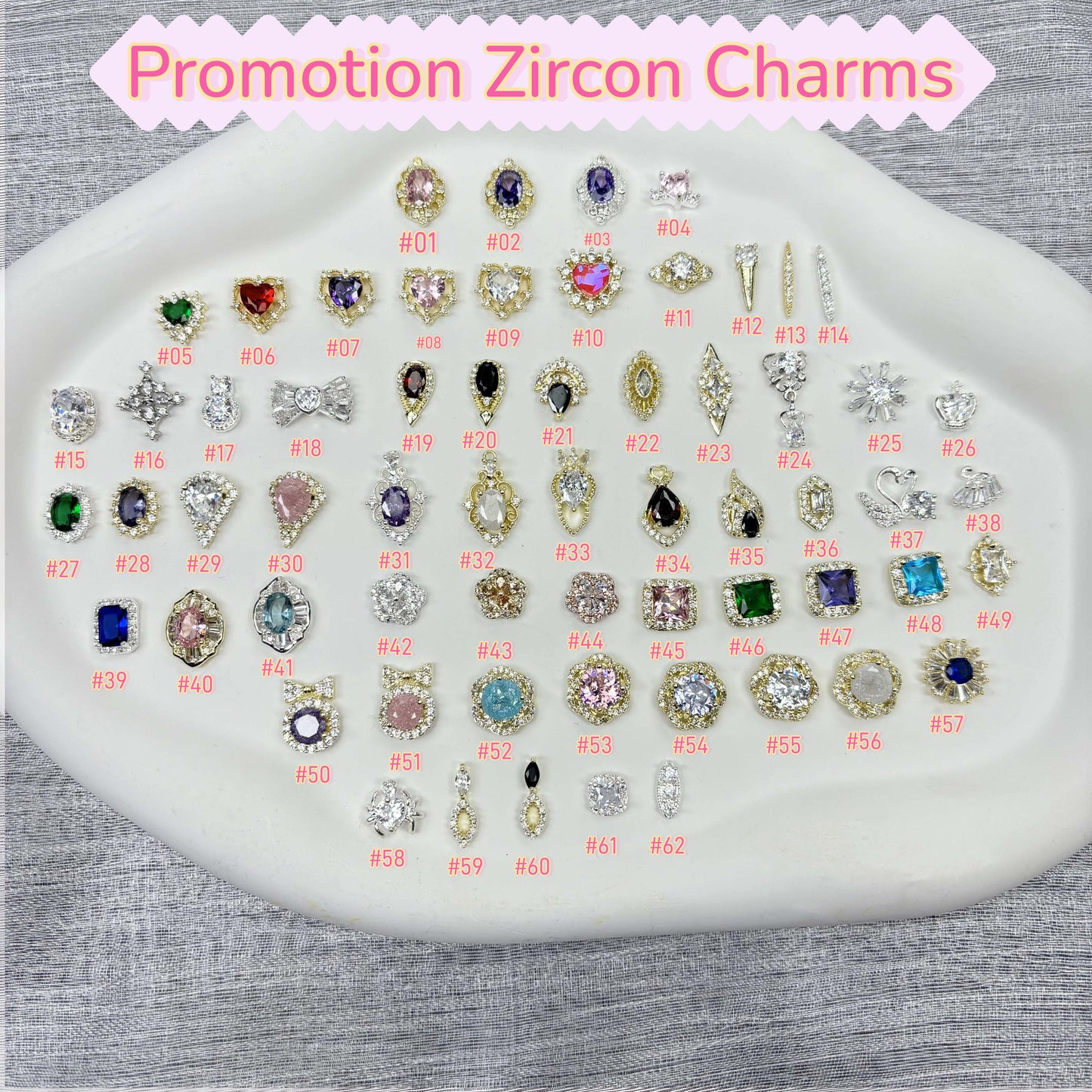 Promotion Zircon Charms