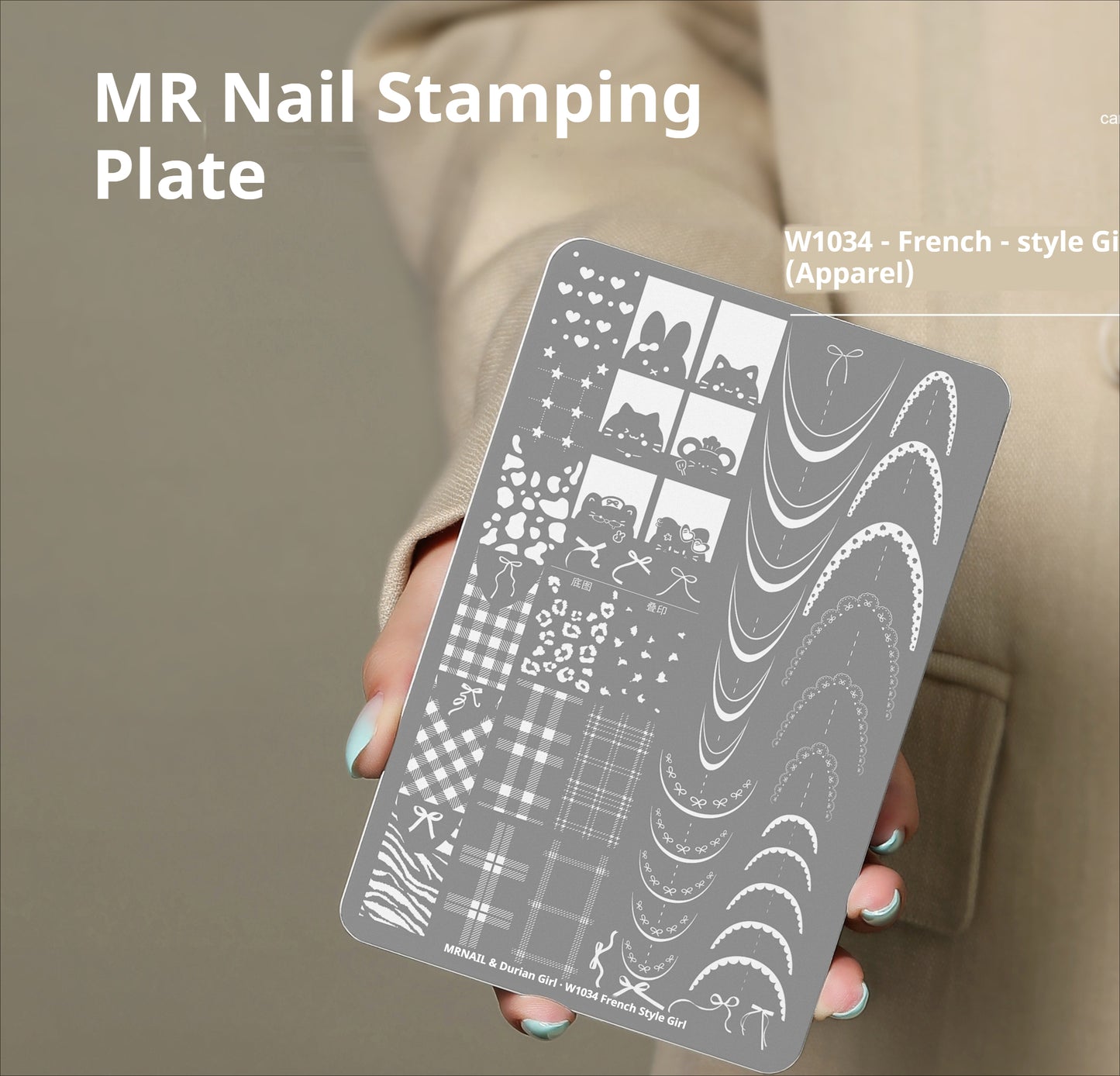 MR NAIL Nail Art Stamping Plate