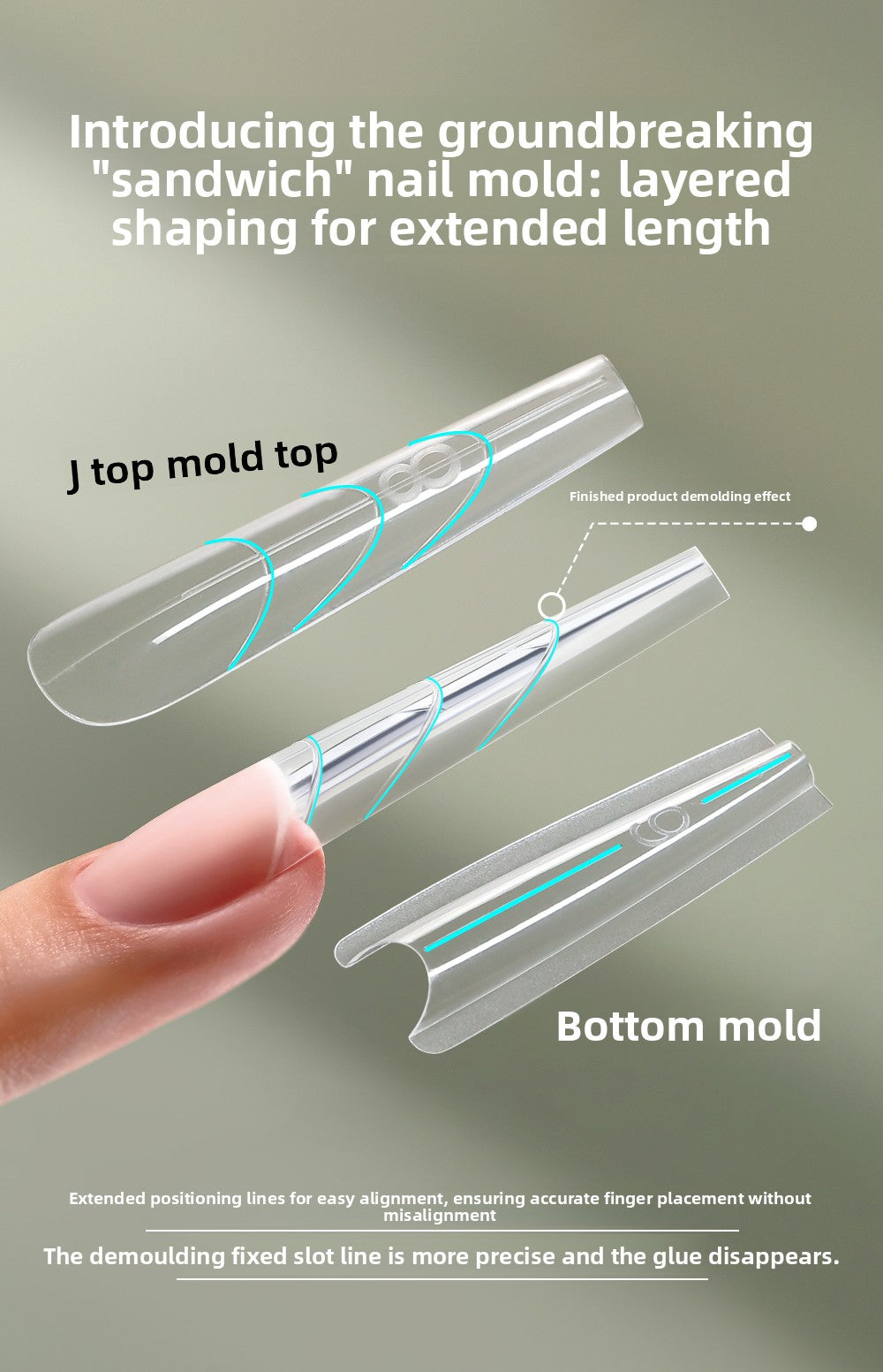 MR NAIL French Nail Forms & 3D Acrylic Builder Gel  Quick Extension Self-leveling