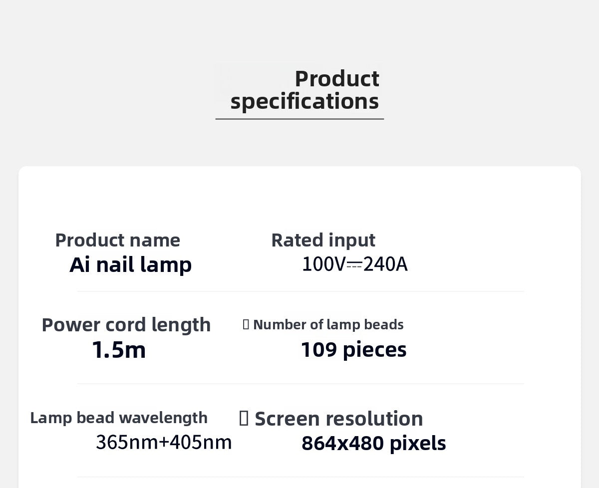 Onail AI Nail Lamp 48W UV LED Auto Sensor Skin Care Nail Art Lamp