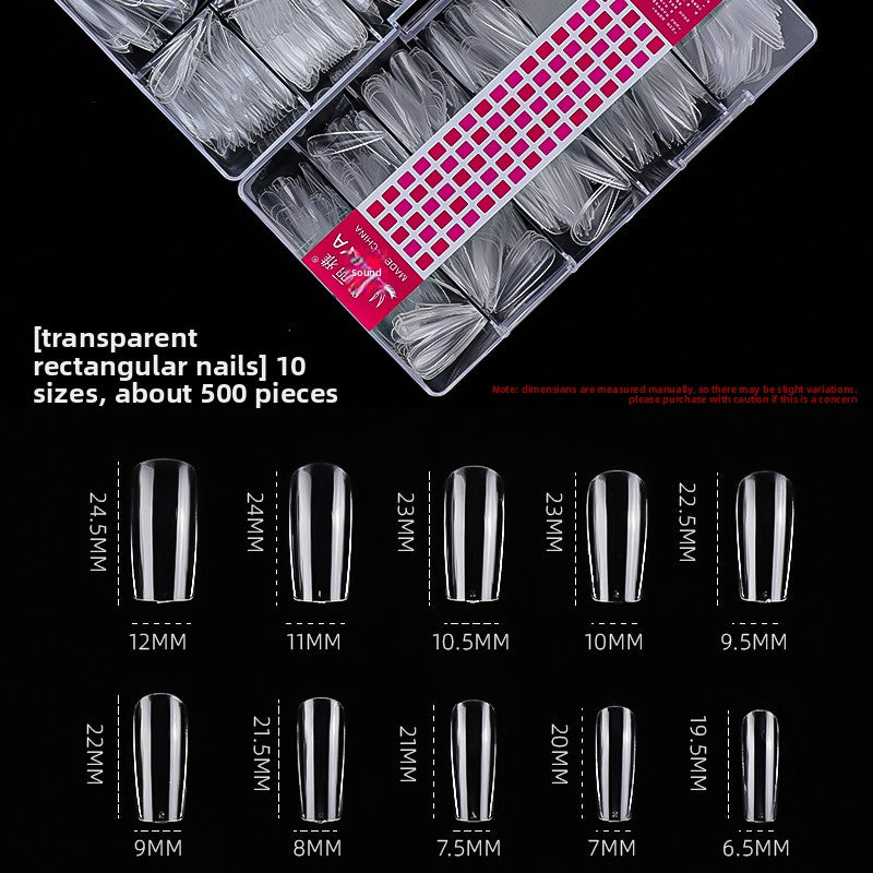 Ultra-thin Transparent Nail Tips For Gel X