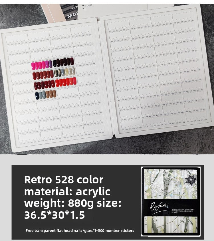 High Quality Acrylic Nail Art Swatch Book 200 /240 /308 Colors for Professional Salon and Home Use