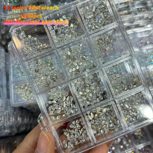 Classic Flat Diamond Rhinestones For Bling Nail Art