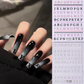 Decorated With Letter Nail Stickers