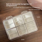 Nail Art Accessory Organizer with Anti-Mixing Compartments, 48-Grid & 24-Grid