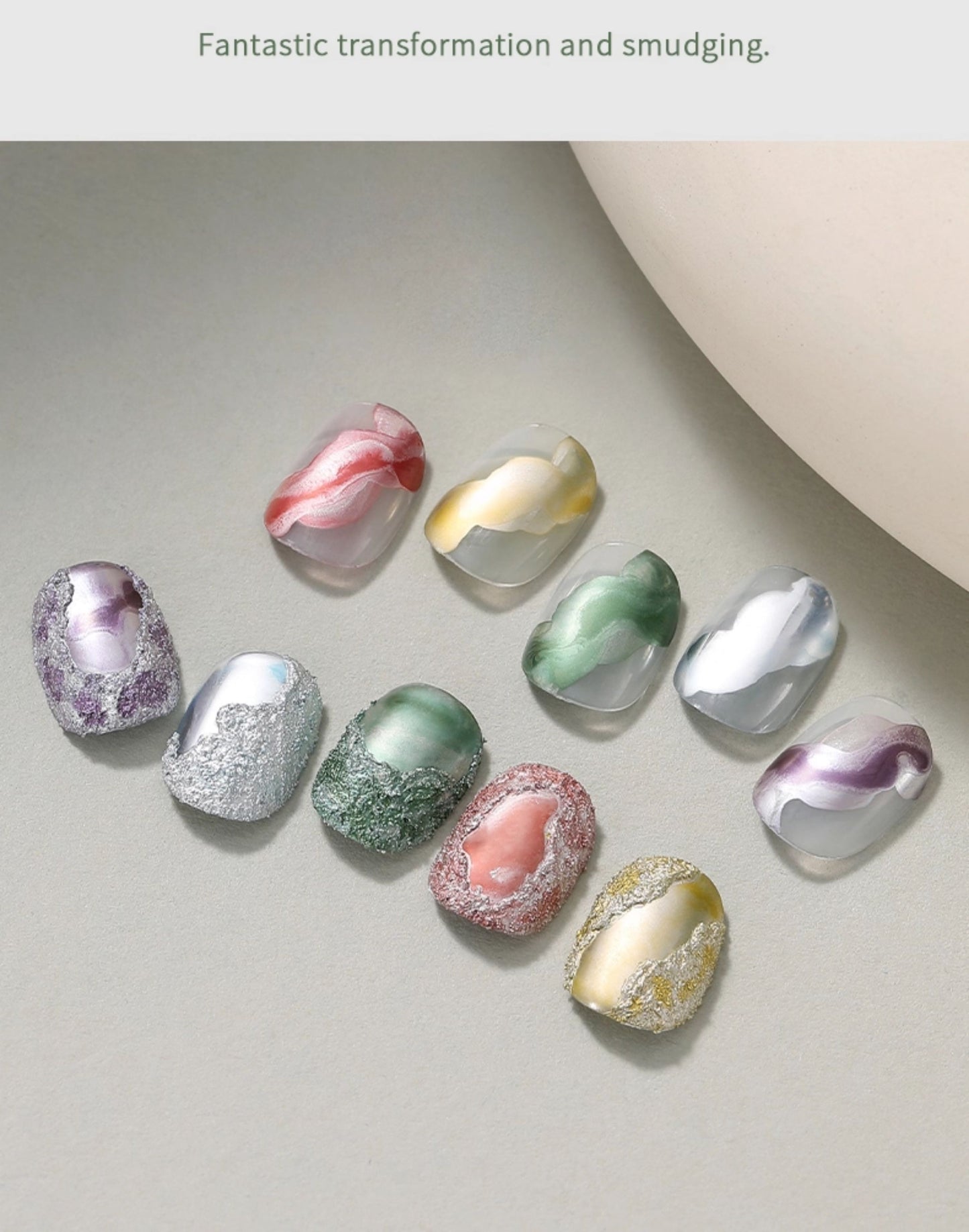 Nail Art Metallic Gradient Blending Solution