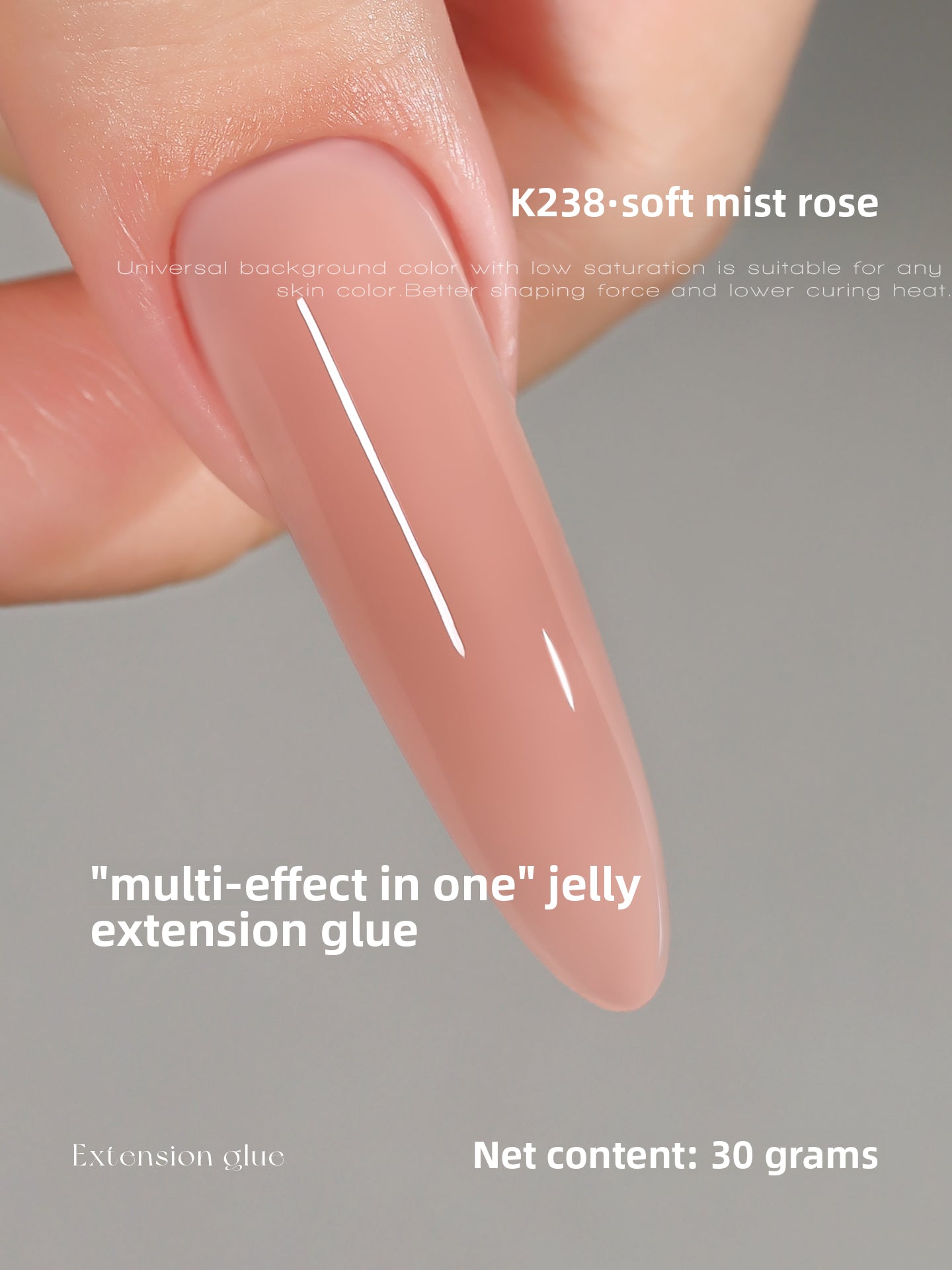 MR NAIL French Nail Forms & 3D Acrylic Builder Gel  Quick Extension Self-leveling