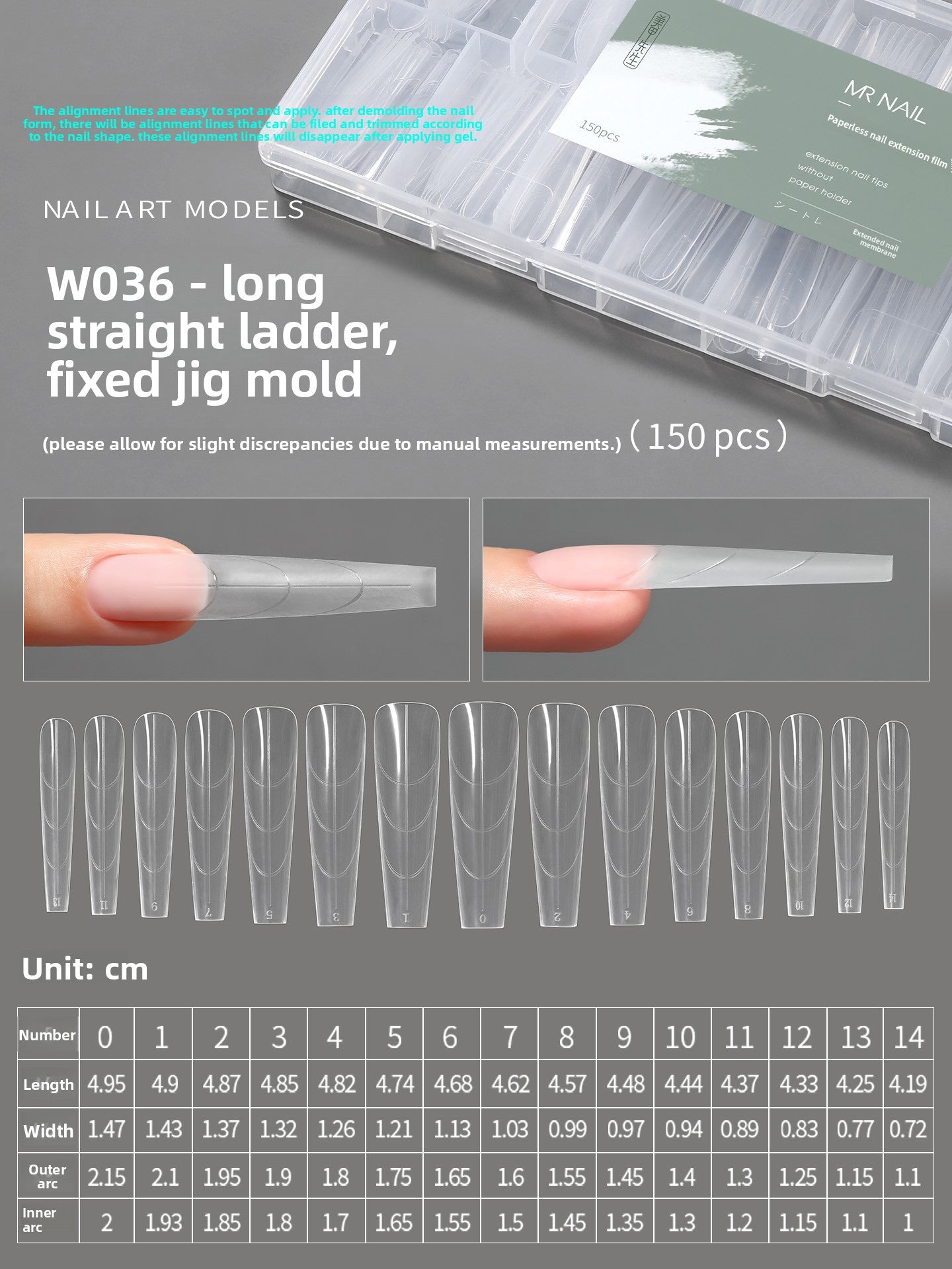 MR NAIL French Nail Forms & 3D Acrylic Builder Gel  Quick Extension Self-leveling