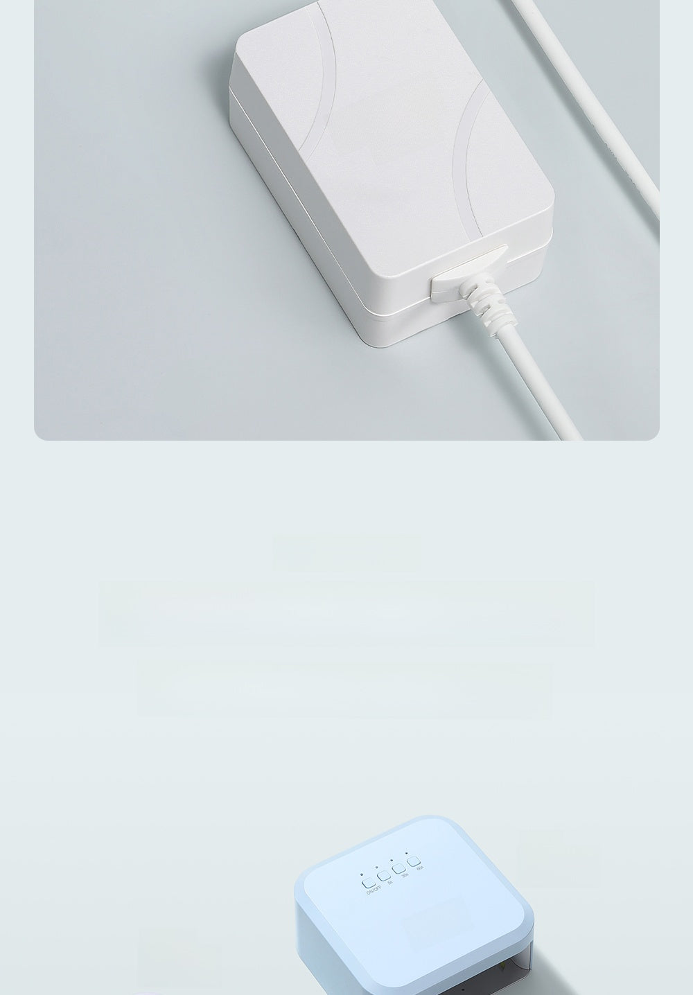 Nail lamp, small size lamp, mini square lamp, plug-in quick-drying induction