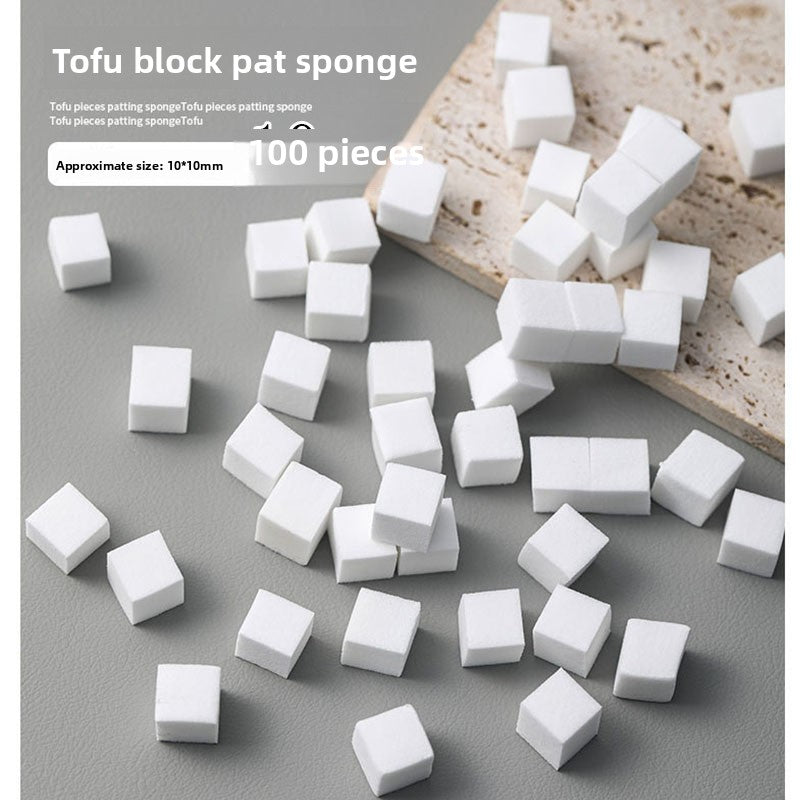 Sponge Nail Art Stamping Kit Sponge Blocks (100pcs）
