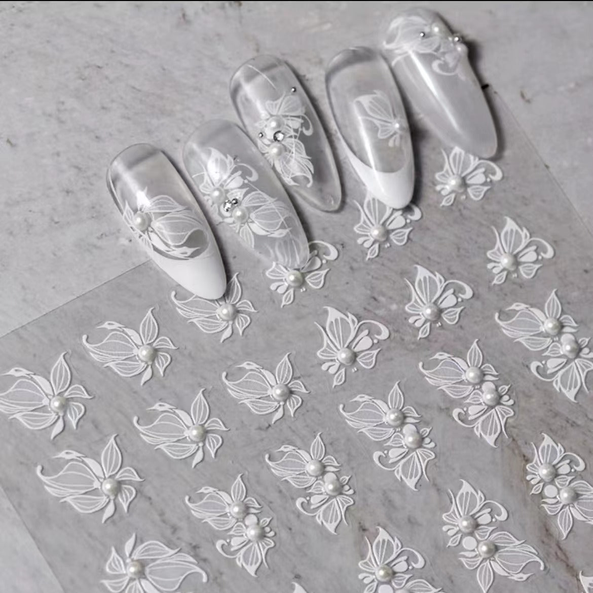 Flower Collection Nail Sticker Decoration
