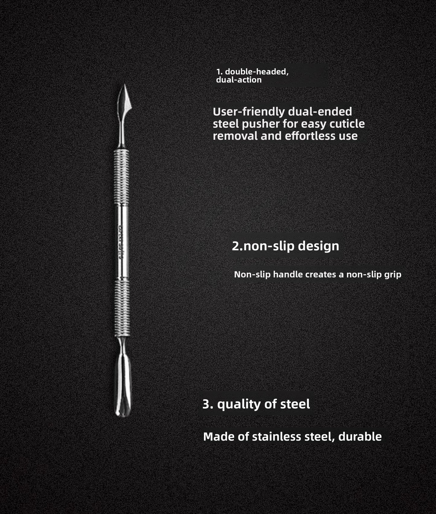 Staleks Pro  Cuticle Pusher Manicure Tool  Russian Style