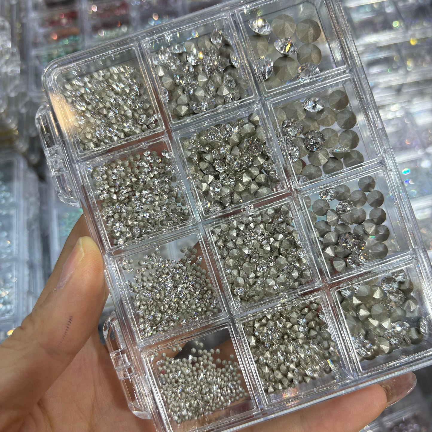 Classic Flat Diamond Rhinestones For Bling Nail Art