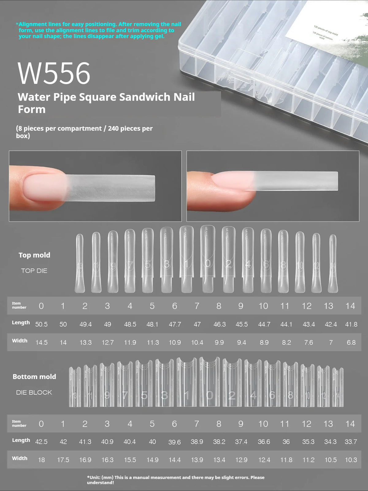 Mr Nail Extension Gel & Sandwich Nail Forms