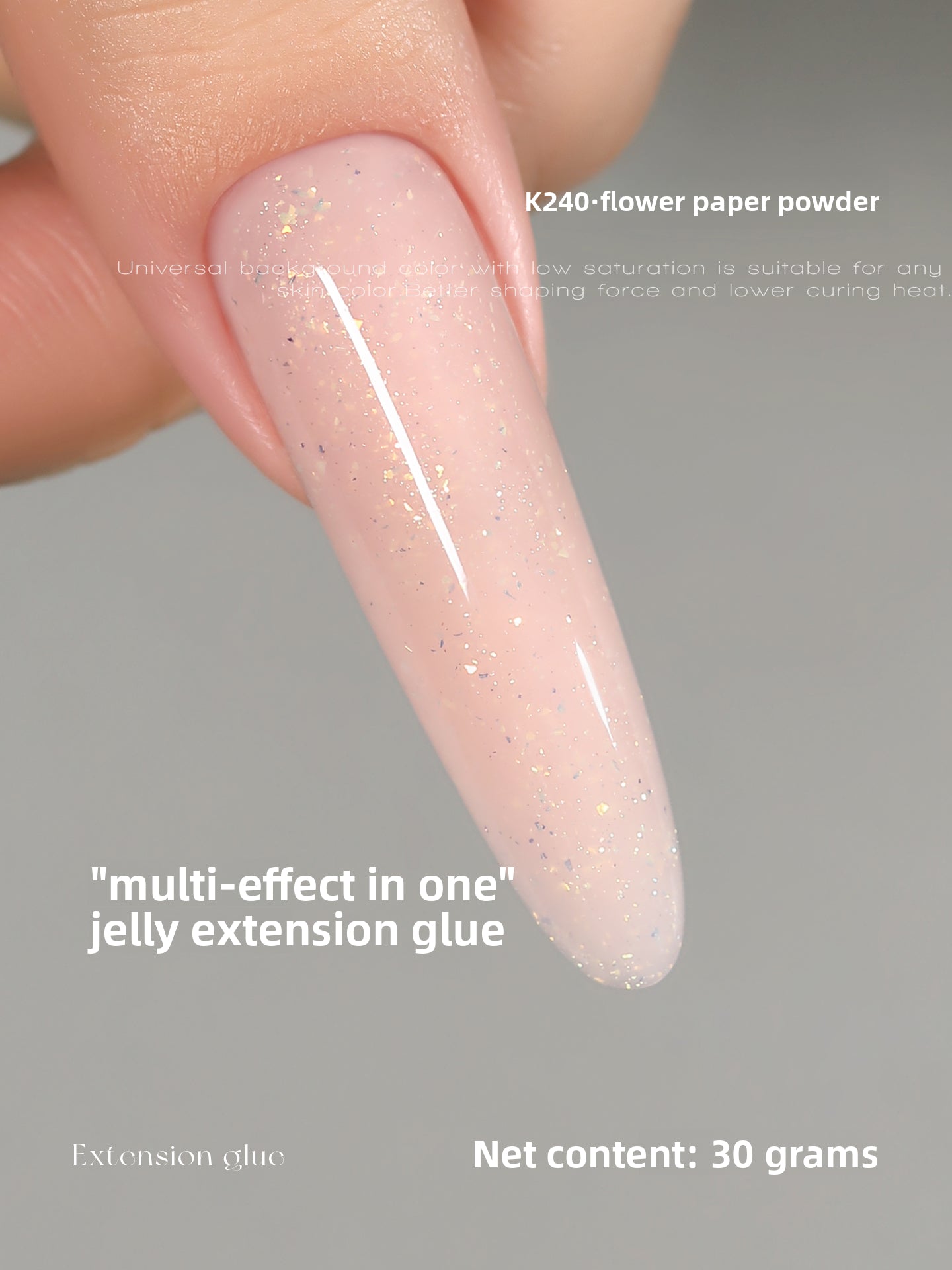 MR NAIL French Nail Forms & 3D Acrylic Builder Gel  Quick Extension Self-leveling