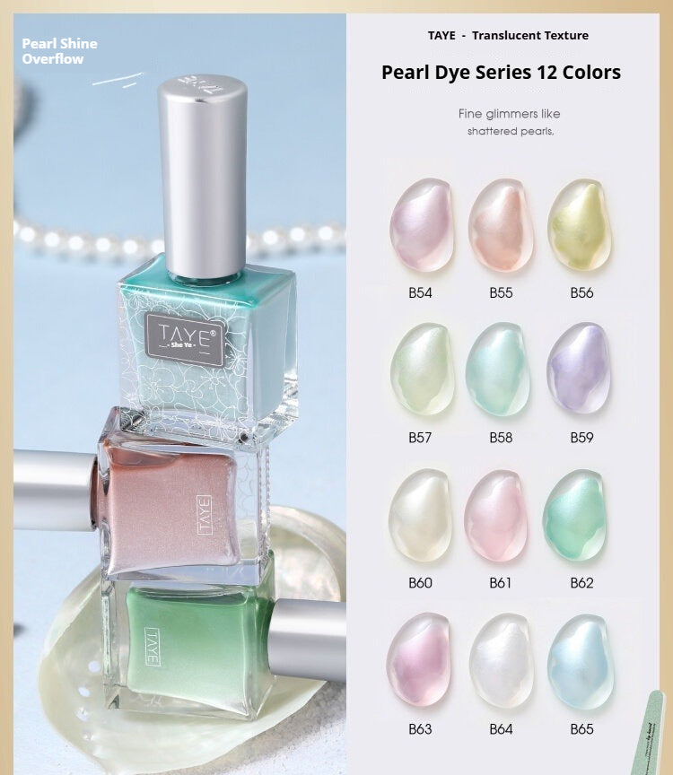 TAYE 12 Colors Metal Satin Pearlescent Blending Watercolor Ink Gel