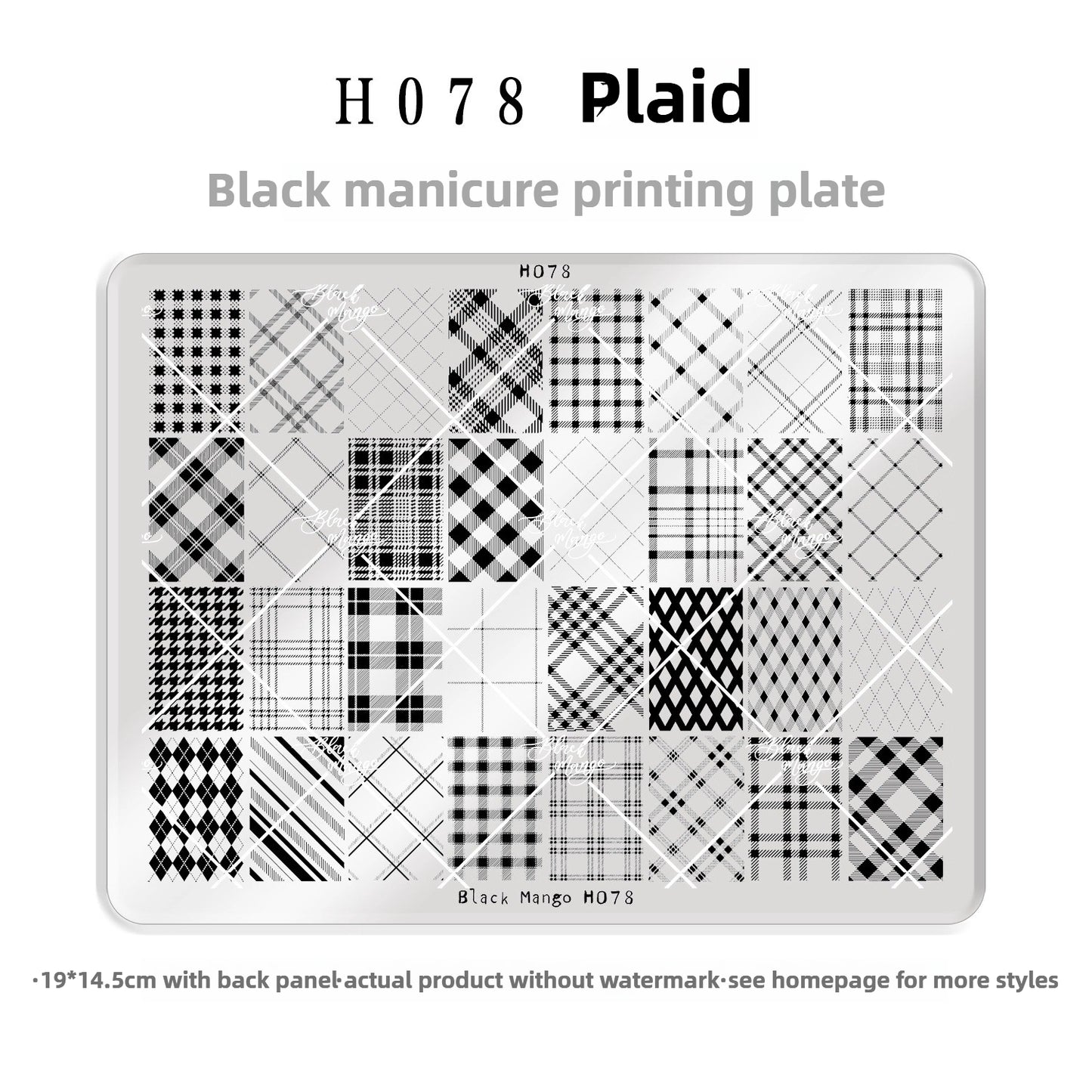 Checkered Pattern Stamping Printing Plate
