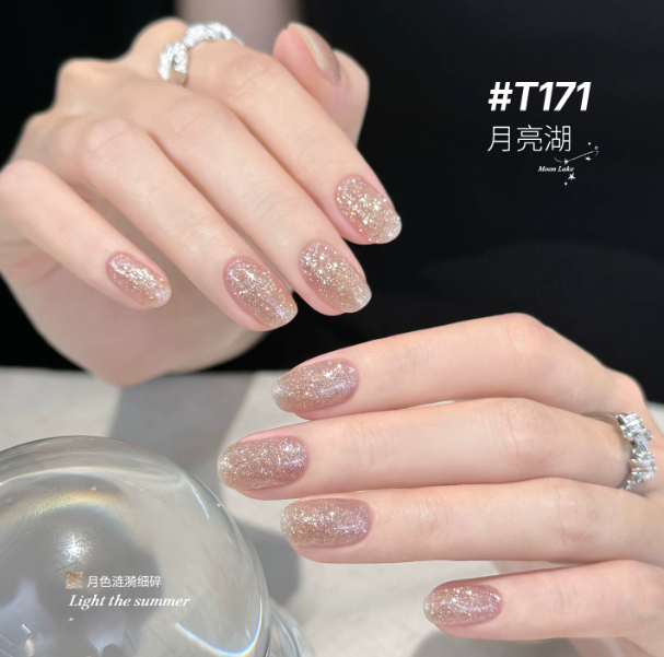 TAYE Glittery Fluffy Diamond Crushed Gel High-Density Triangle Crushed Diamond Gel