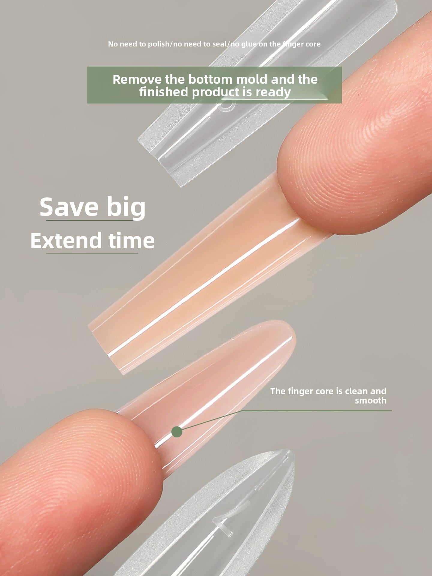 MR NAIL French Nail Forms & 3D Acrylic Builder Gel  Quick Extension Self-leveling