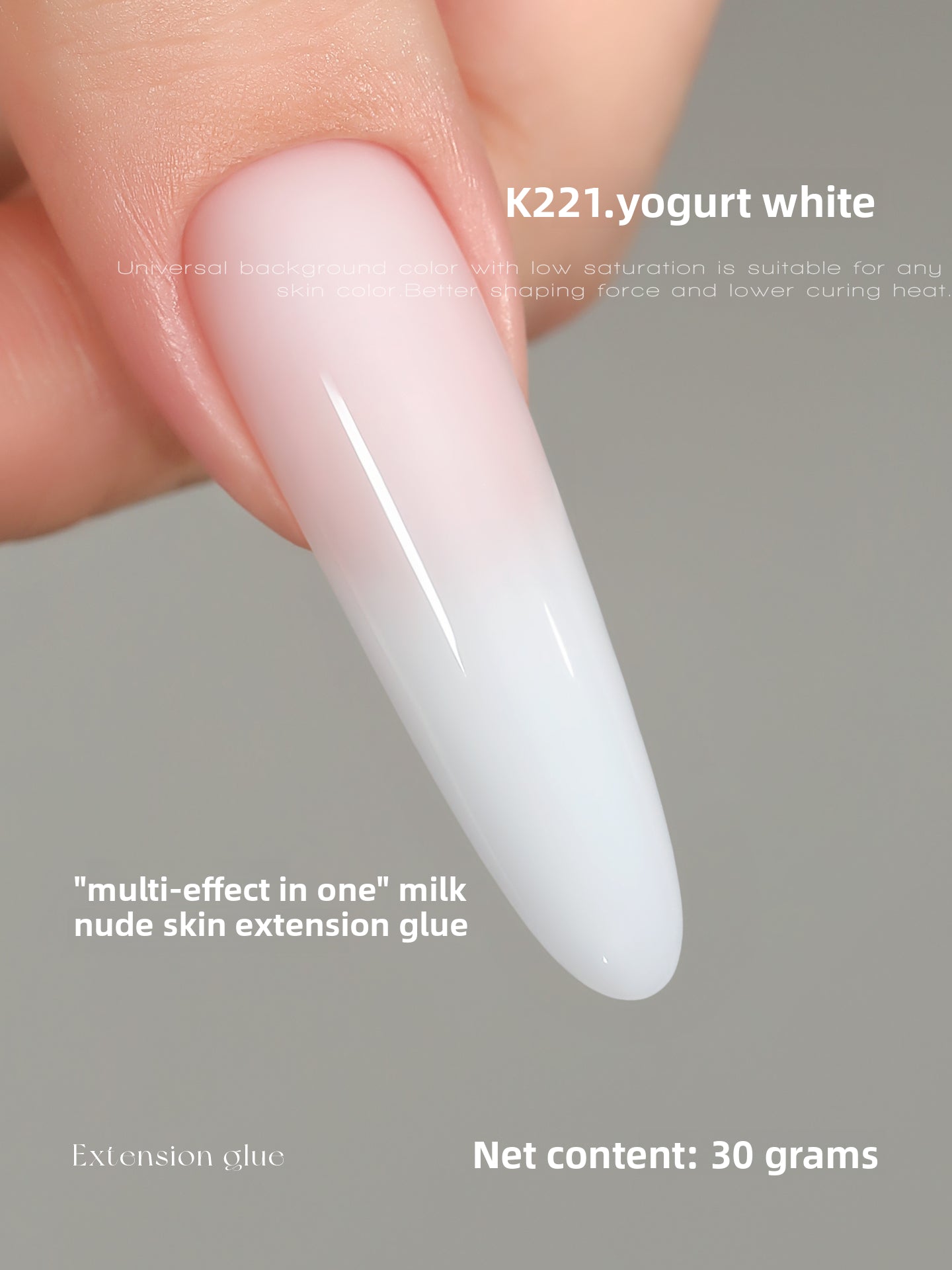 MR NAIL French Nail Forms & 3D Acrylic Builder Gel  Quick Extension Self-leveling