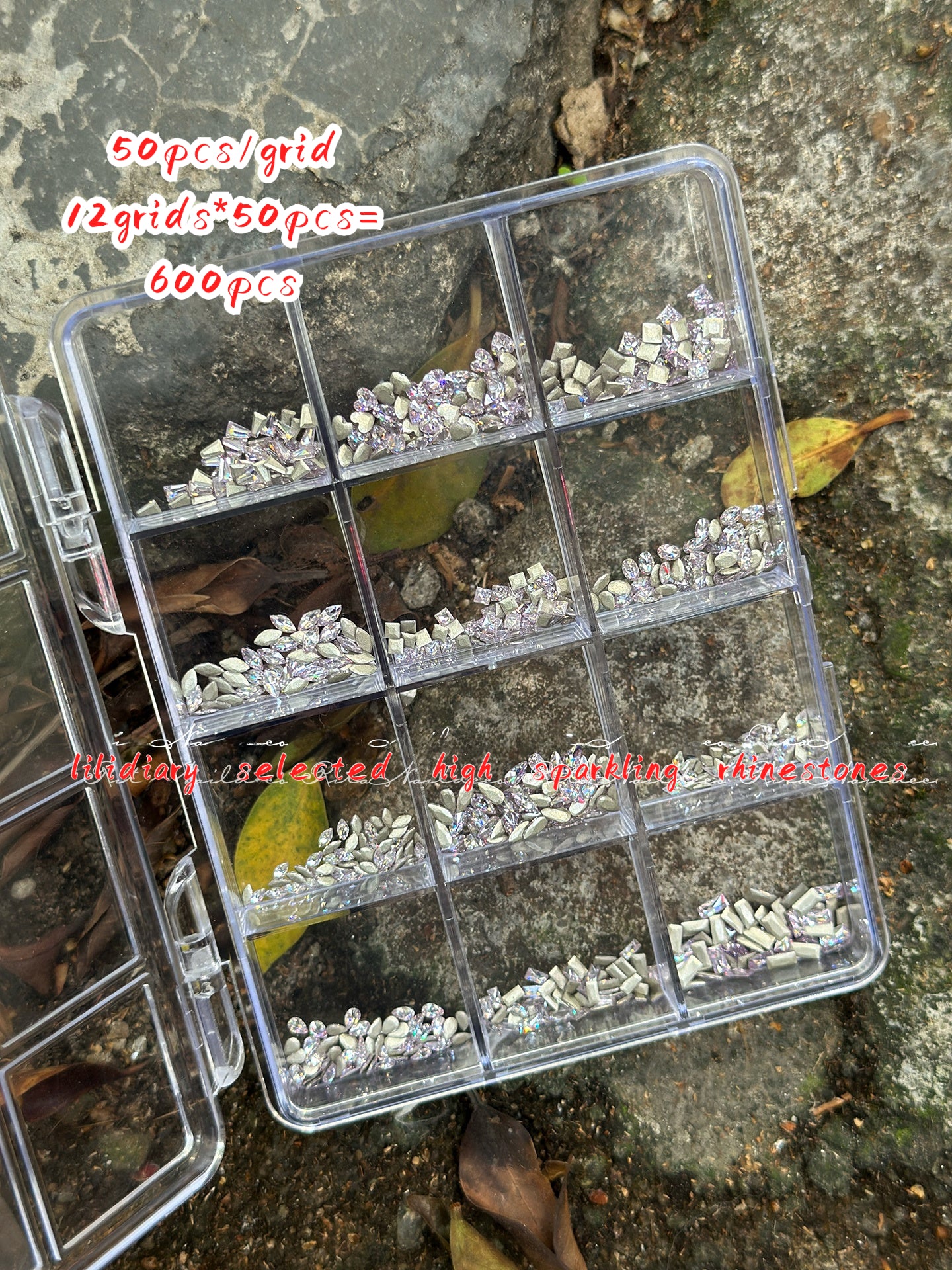 600pcs Flat Back Zircon Gem Stone for Nail Art Design