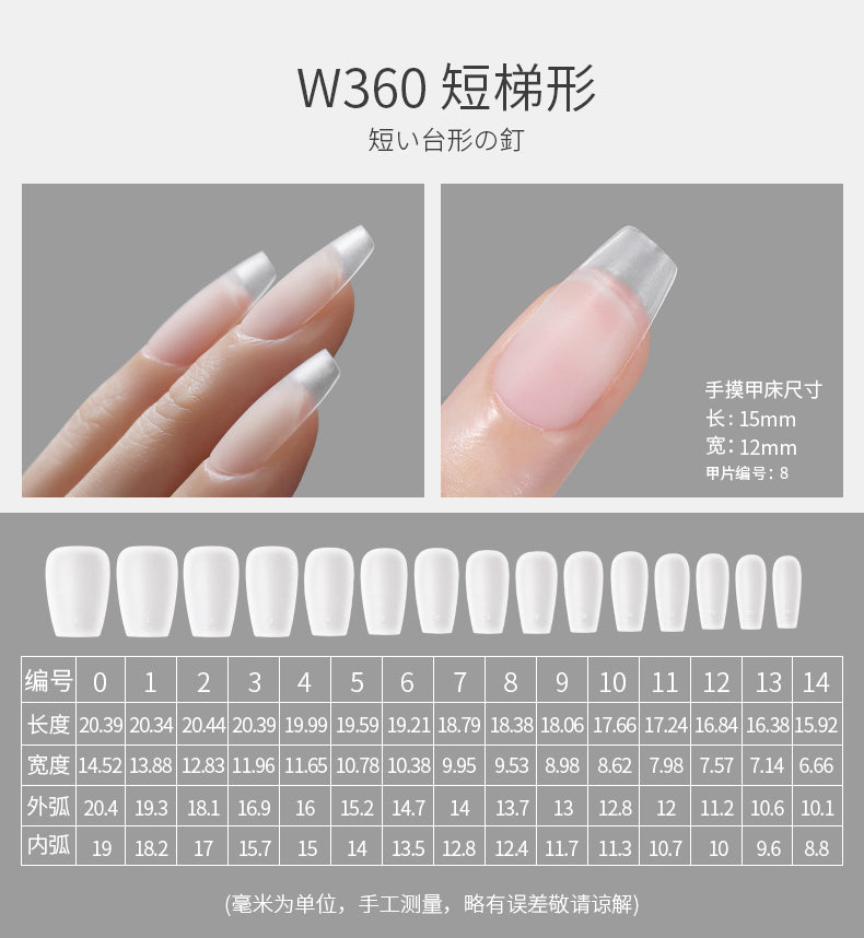 Mr Nail Specialized for nail art salons, 22 styles of ultra-thin, seamless, fully or partially attached Nail Tips