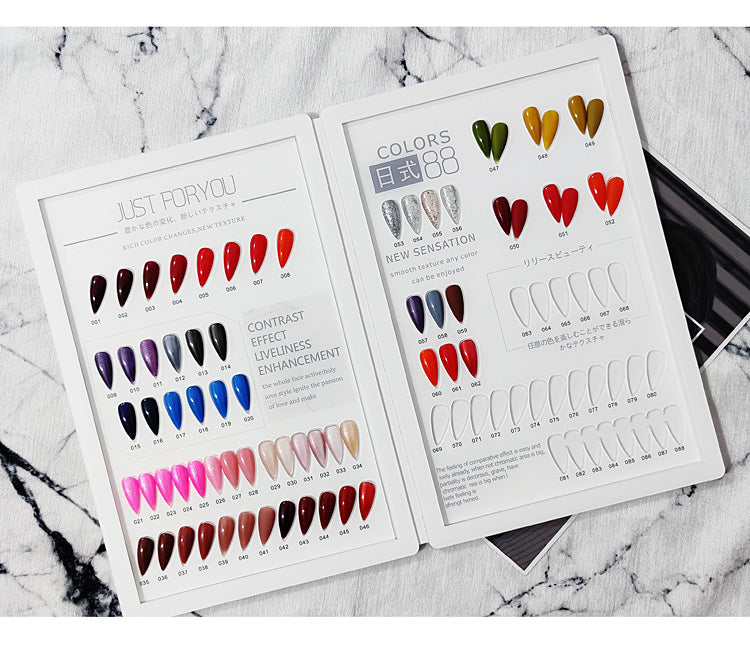 High Quality Acrylic Nail Art Swatch Book 200 /240 /308 Colors for Professional Salon and Home Use