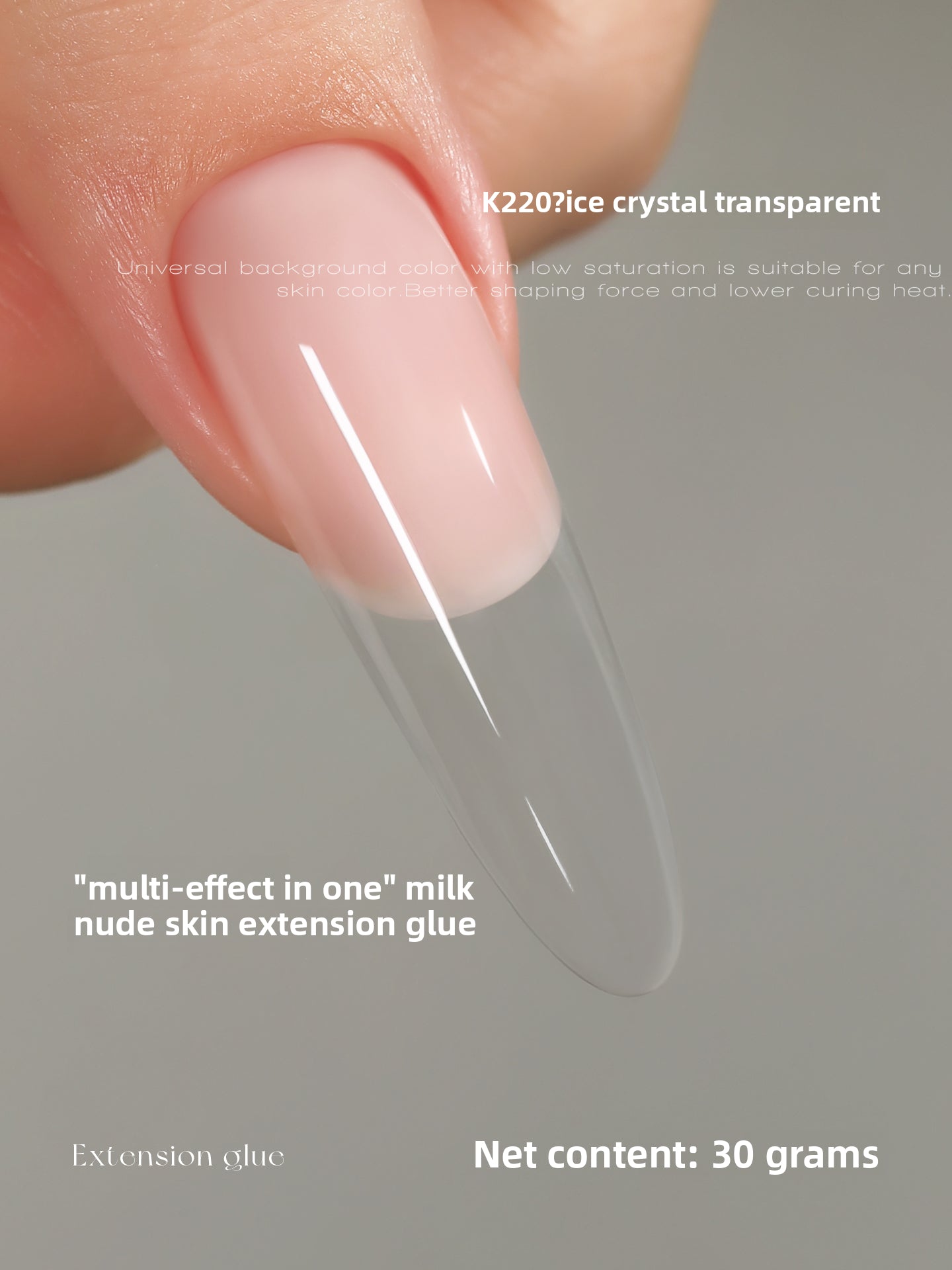 MR NAIL French Nail Forms & 3D Acrylic Builder Gel  Quick Extension Self-leveling