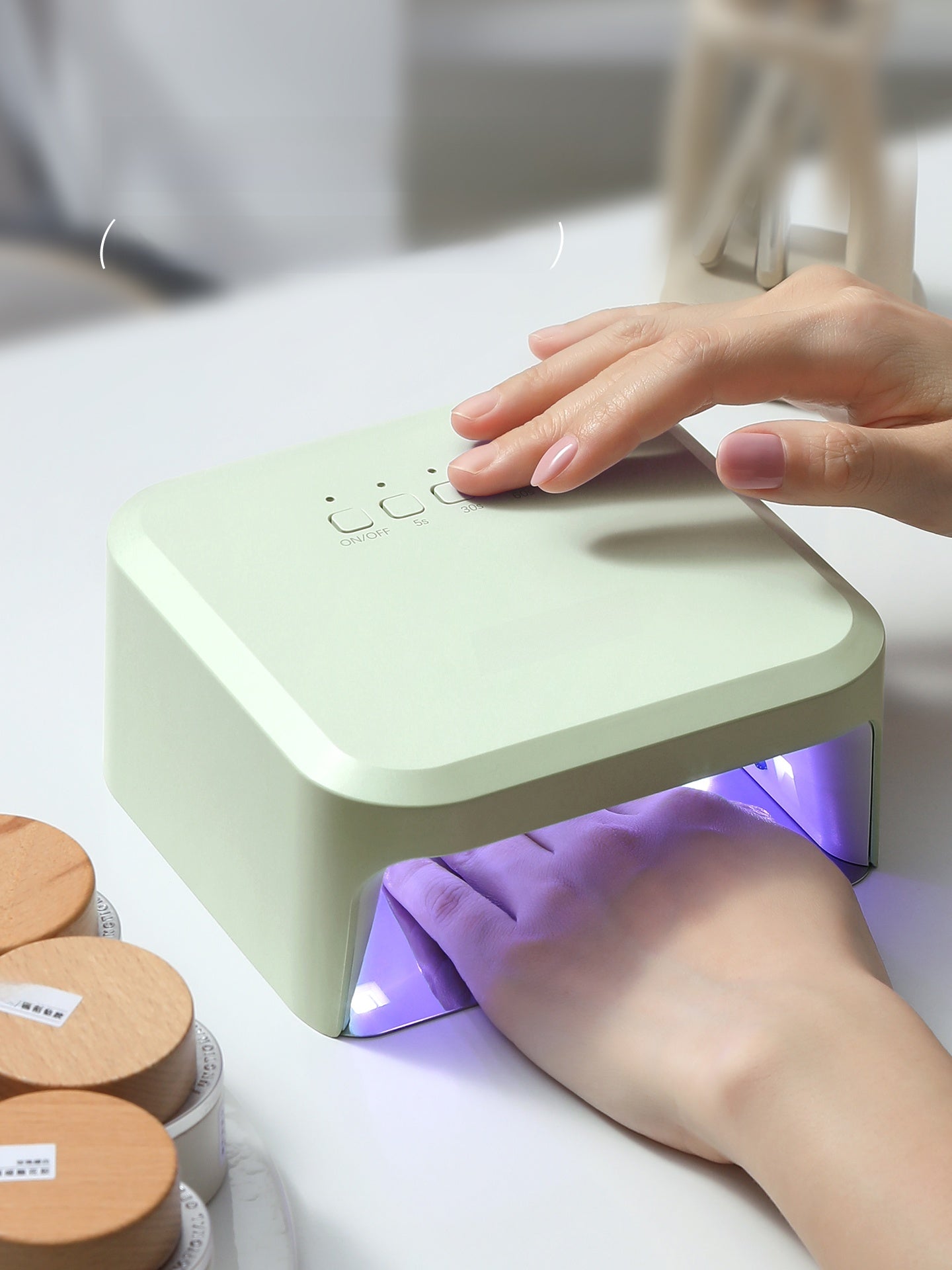 Nail lamp, small size lamp, mini square lamp, plug-in quick-drying induction