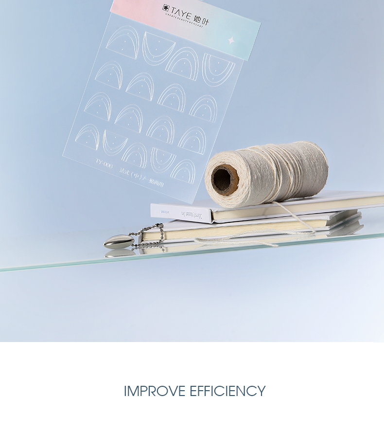 TAYE Nail Art Stickers Self-Adhesive French Heart Designs