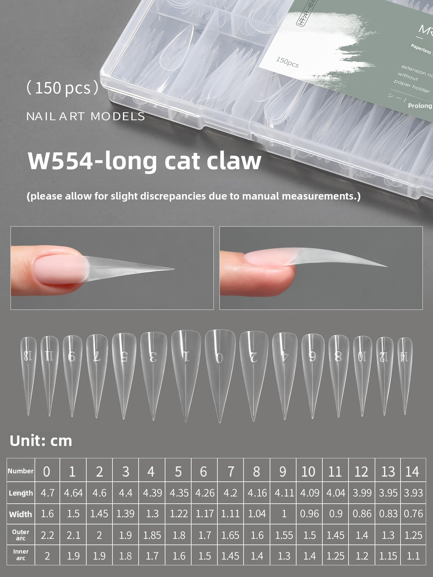 MR NAIL French Nail Forms & 3D Acrylic Builder Gel  Quick Extension Self-leveling