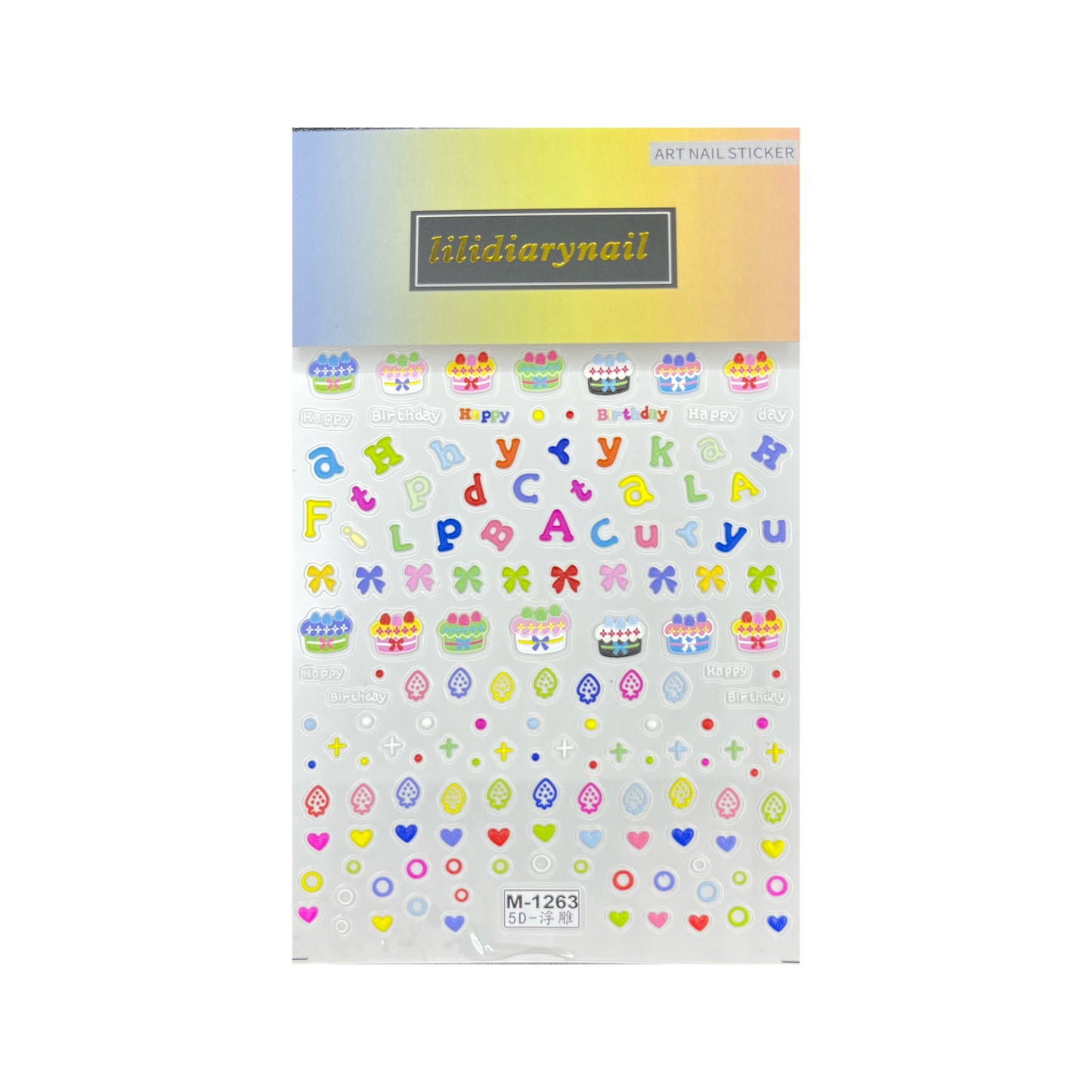 Birthday Collection Nail Decal Decoration