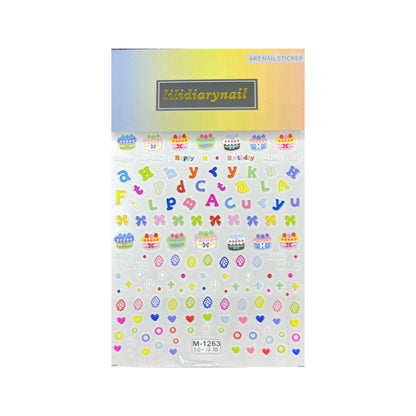 Birthday Collection Nail Decal Decoration