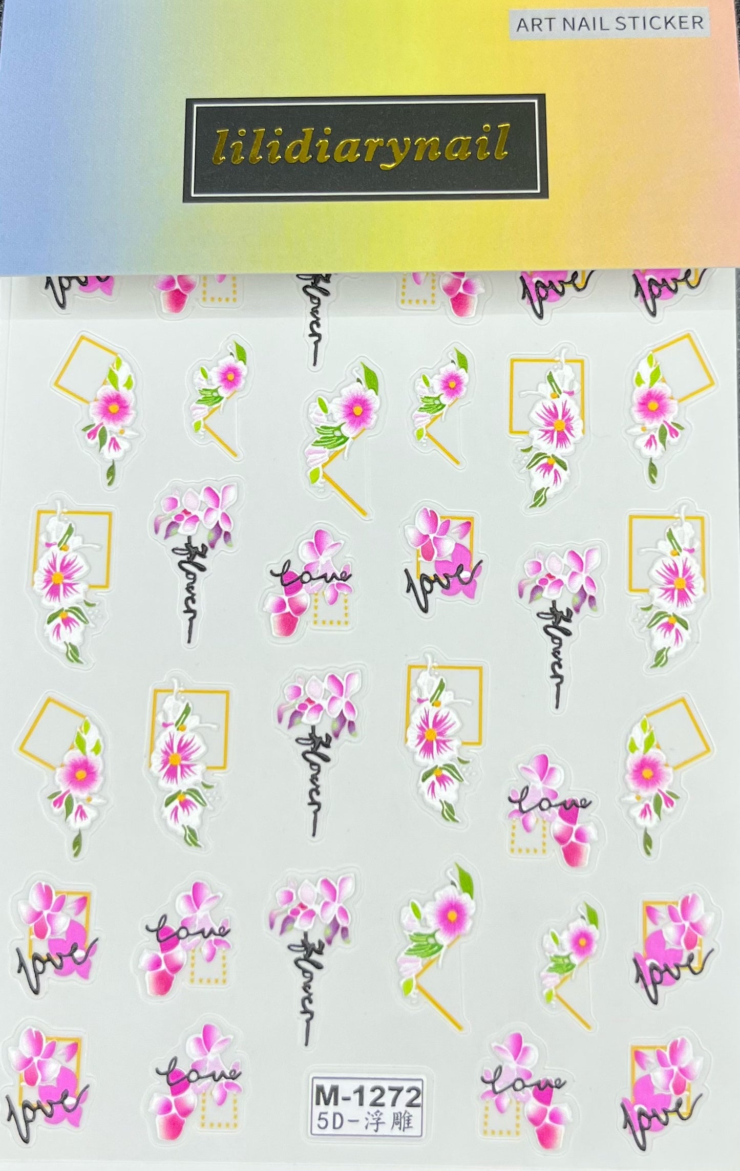 Flower Collection Nail Sticker Decoration