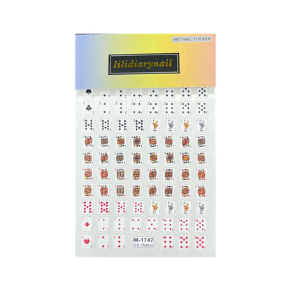 Small Poker, Mahjong Entertainment Series Nail Sticker Decoration
